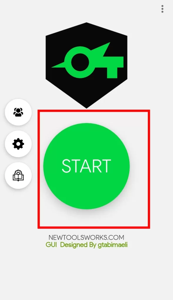 socksip start button