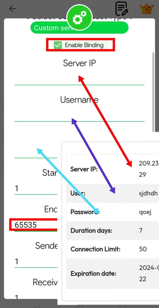 socksip tunnel udp sever setup