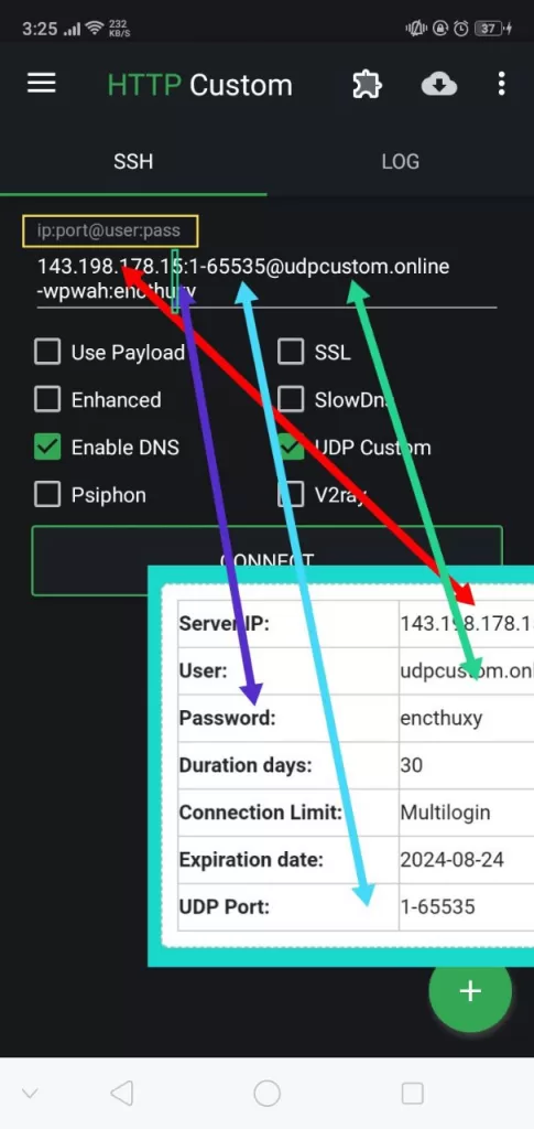 http custom udp method